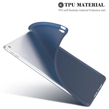 Ipad 2 Gaisa Lietā Ādas, Ultra Slim Smart Case For ipad 2 Gaisa Silikona Soft Cover For ipad 6 Lietā Triecienizturīgs A1566/A1567
