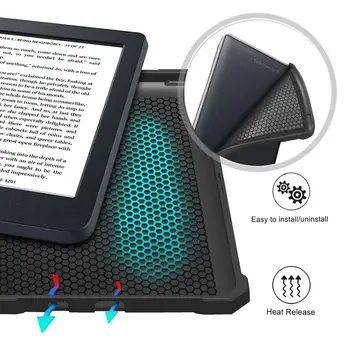 GLIGLE gadījumā Kobo Nia E-lasītājs 2020. gadam, lietu vāku, lai Kobo Nia ar auto-miegs+stylus+ekrāna filmu