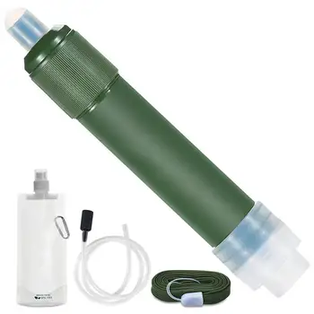 Ūdens filtru sistēmas Portatīvie Ūdens Attīrītājs with2-Pakāpju filtrācijas spējas, āra sporta tūrisma ārkārtas izdzīvošanas instruments