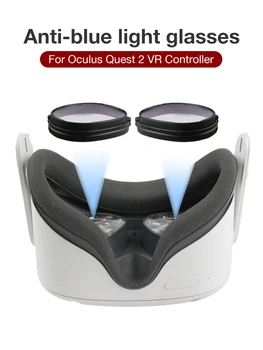 Magnētiskā Briļļu Rāmis Oculus Quest 2 VR Brilles Anti-Zils Lēcas Rāmja Klipu Objektīva Aizsardzību Oculus Quest2 VR Piederumi