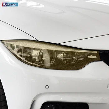 2 Gab., Auto Lukturu aizsargplēvi priekšējo Lukturu Atjaunošana, Caurspīdīgs Black TPU Uzlīme BMW 4 Series F32 F33 F36 Piederumi