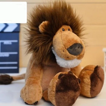 Mīksto Lauva Plīša Rotaļlieta Spilvena Pildījumu Dzīvnieku Lauva Nomierinātu Gulta lelle Bērnu Istabā Guļ Mate rotaļlietas bērniem Dāvanu Bērniem