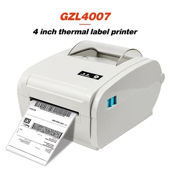 GZL4007 GZQIANJI Siltuma Svītrkoda Etiķetes Printeri, kas ir Saderīgs ar Amazon, Ebay Shopify 4×6 Shipping Label Printer