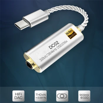 Portatīvo Pastiprinātājs iBasso Austiņu Adapteri DC01 DC02 USB DAC Android Tālrunis PC Tabletes 2,5 mm/3,5 mm HiFi Izīrē