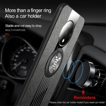 Auduma phone gadījumā Oneplus 8T pirksta gredzenu turētājs magnēts auto apdrošināšanu uz Vienu plus 8 Pro Oneplus8 T Oneplus8t Oneplus8pro 8pro