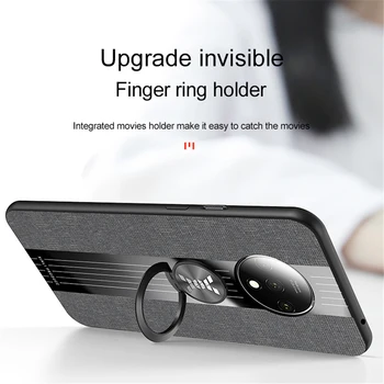 Auduma phone gadījumā Oneplus 8T pirksta gredzenu turētājs magnēts auto apdrošināšanu uz Vienu plus 8 Pro Oneplus8 T Oneplus8t Oneplus8pro 8pro