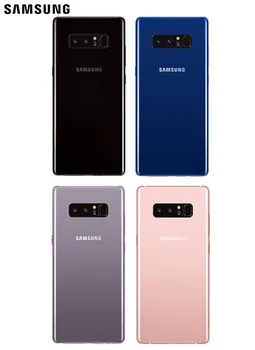 Oriģināls Samsung Atpakaļ Akumulatora Vāciņu Stikla Mājokļu SAMAUNG Note8, Ņemiet vērā, 8 N9500 N9508, Ņemiet vērā, 8 N950F Tālruņa Aizmugures Durvju Akumulators