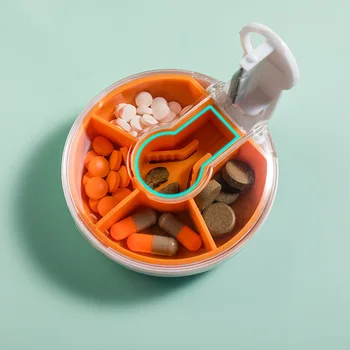 Portatīvo Pill Box Ceļojumu Tableti Gadījumā Zāles Lodziņā Ceļojumu Nedēļas Medicīnā, Veselības Pārnēsāšanai Turētājs Mini Gudrs Plastmasas Pill Box