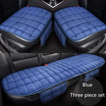 1GB/Komplekts Universal Ērti Laukumā Mīkstu Kokvilnas Auto Sēdekļa Spilvena Priekšējo Aizmugurējo Sēdekļu Pārvalki Auto Krēsls Pad Paklājiņš Auto Piederumi