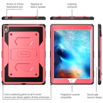 I-BLASON iPad 9.7 Pro Gadījumā (2016 Relīze) Armorbox Hibrīda Pilna Ķermeņa Aizsardzības Statīvs Gadījumā Ar iebūvēto Ekrāna Aizsargs