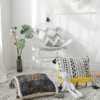 Marokas ins vēja spilvens, dzīvojamā istaba Indija šūtām pušķis gultas dīvāna spilvenu, ar roku izšūtu spilvenu