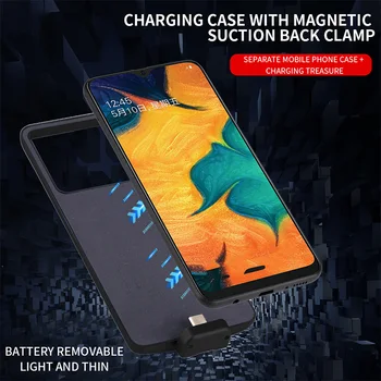 5000mAh Bateriju Case For Samsung Galaxy A20 A30 A50, Akumulatoru, Lādētāju Gadījumā Power Bank Lādēšanas Vāciņu Samsung A50 A30 A20 Gadījumā