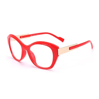 TIK&EI Modes Kaķu Acis Sieviešu Brilles Rāmis Konfektes Krāsu Skaidrs, Lēcas, Briļļu Sieviešu Optisko Tuvredzība Brilles Rāmis Vīriešu Brilles