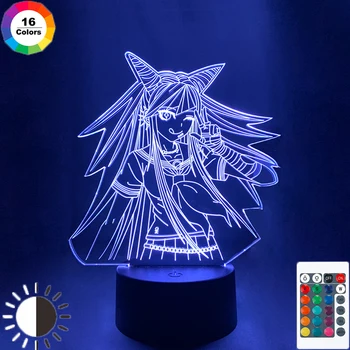Danganronpa V3 Ibuki Mioda 3D Led Nakts Gaismas Lampas Guļamistabas Interjeru Bērniem Dāvanu Akrila 3D Galda Lampa Apdare Dropshipping