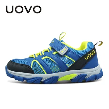 UOVO 2018 jaunus skriešanas apavus, zēns bērniem sporta apavi elpojošs acs bērnu sporta kurpes viegls apavu izmērs #29-37#