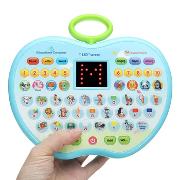 Bērniem, Mācību Mašīnas Bērnu Rotaļlietu Daudzfunkciju LED Ekrānu Izglītības Laptop Portatīvie Mācību Tablete Izglītības Rotaļlieta, Lai Mazulis