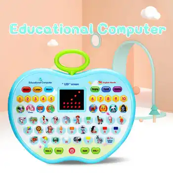 Bērniem, Mācību Mašīnas Bērnu Rotaļlietu Daudzfunkciju LED Ekrānu Izglītības Laptop Portatīvie Mācību Tablete Izglītības Rotaļlieta, Lai Mazulis