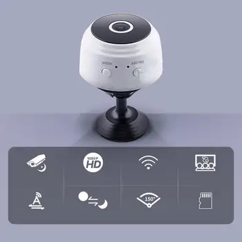 Micro Mājas Bezvadu Video CCTV Mini Drošības Uzraudzības ar Wifi IP Camara Sensors, Infrasarkanā CMOS 2MP Telefon Signalizācijas Kamera kritums