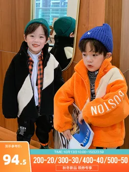 Zēnu Jēru Kažokādas Modes Zīmols, Bieza, Silta Jaka 2020 Jaunas Ziemas Bērnu Jaka Vidū un Liela korejiešu Stilā, Bērnu Apģērbs