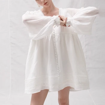 GALCAUR Raibs Mesh Dress Sieviešu V Kakla Laternu garām Piedurknēm Liela Izmēra Ruched Mini Vasaras Kleitas, Sieviešu 2020. Gadam Elegants Apģērbs