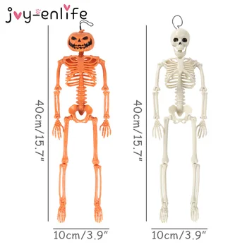 40cm Halloween Funny Spilgti Plastmasas Skeletu Ķirbju Skelets Terora Halloween Puse Apdare, Mājas Apdare Aksesuārus Ornaments