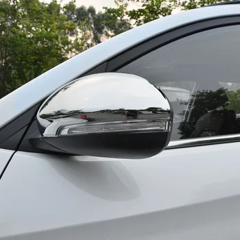Auto Stils Chrome Atpakaļskata Durvju Sānu Spoguļa Vāciņš Melns Pārklājums Molding Rotāt Apdarei Hyundai Tucson 2016 2017 2018 19