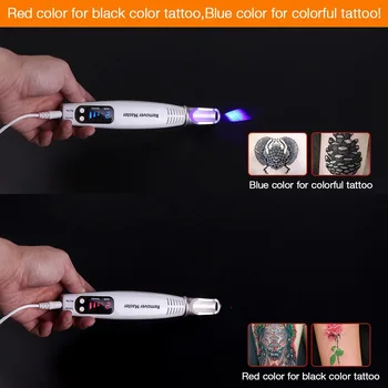 NoBox-Laser Tattoo Removal Zila/Sarkana Gaismas Terapija Pigmentu, Tetovējums, Rētas, Mols Izraibināt Noņemšanas Tumšo Plankumu Noņemšanas Mašīna Lāzera Pildspalva