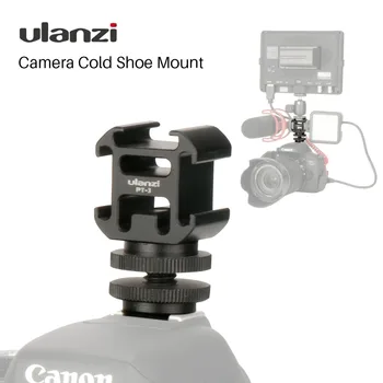 Ulanzi Triple 3 Auksts Apavu Mount Kameru, Apavu Mount Atbalstu-MM1 Mikrofons Video LED Gaismas DSLR Nikon Canon Fotokameras