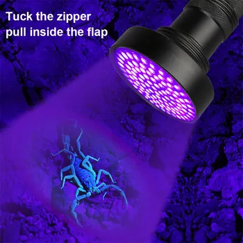 Melnā Gaisma UV Lukturīti, Super Spilgti 100 LED UV Lāpu, kurai ir Ultravioletais Detektors Lukturīti par Suņa Urīnu,Pet Traipu un Gulta Kļūdu