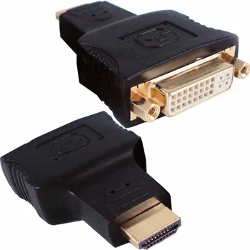 DVI D Sieviete Dual Link uz HDMI Male Connector Converter PC HDTV Adapteris Ligzda