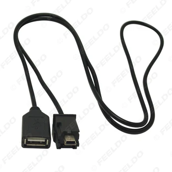 FEELDO Auto Audio Radio, USB uz Mini USB Portu Switch Kabeļa Adapteris priekš Nissan X-Trail Tenna Bluebird Sylphy #MX5661