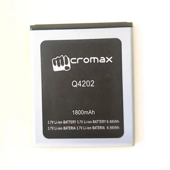 Akumulatoru Micromax Q4202 Akumulatora Batteria Augstas Kvalitātes 1800mAh
