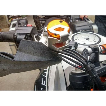 Par KTM 1050 1190 1290 Super Adventure R 2013-2018 Motocikla Priekšējās Bremzes Sūknis Šķidruma Rezervuāru Aizsargs Naftas Kauss Vāciņu