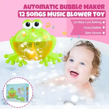 Cute Baby Burbulis Automātiskā Dušas Mašīna, Ventilators Maker Vannas Mūzikas Rotaļlietas, Multfilmas Izglītības Rotaļlieta, Jautra Dāvana Bērniem