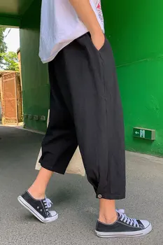 Vīriešiem un sievietēm, pāriem vasaras modes taisna caurule Neto Sarkanā Jūra zīmola Jaunatnes Brīvā laika apavi-garuma bikses studentu Hong Kong stils