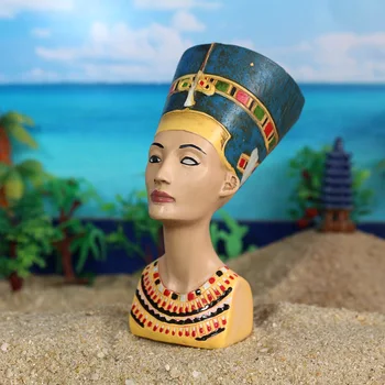 12cm Figūriņas Rīcības attēls Senās Ēģiptes Faraons Tutankhamun Ēģiptē Kleopatras Princese krūtis modeļu lelle mājas rotājumi gld2