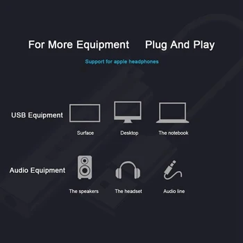 USB Austiņas Divu-In-One Spēle-Īpašie 3,5 mm Stereo Audio Skaņu Kartes Adapteri