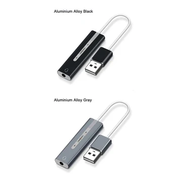 USB Austiņas Divu-In-One Spēle-Īpašie 3,5 mm Stereo Audio Skaņu Kartes Adapteri