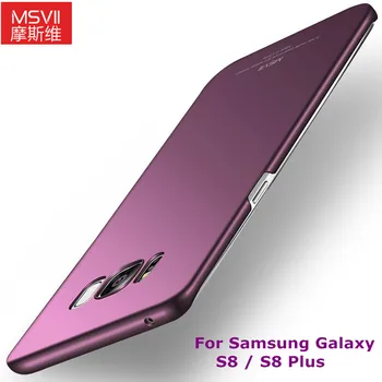 Samsung galaxy S8 lietu vāku MSVII luksusa Lietu samsung galaxy S 8 S8 Plus gadījumos vienkārši + matēta stilīgs Aizmugurējo vāciņu