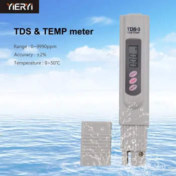 Yieryi TDS-3 Digitālais TDS Mērītājs Testeri Filtrs Ūdens Kvalitātes Tīrība akvāriju testeris