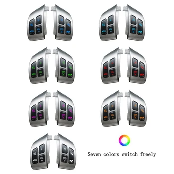 (7-krāsu fona apgaismojums) S uzuki Sx4 Swift 2006-2013 Stūre Pārslēgt Audio Skaļumu, Bluetooth Tālruņa Media Kontroles Pogas