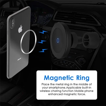 10w Magnētisko Auto Bezvadu Lādētāju Qi Ātrās Uzlādes Mount Tālrunis Stāvēt iPhone 12 Pro Max Mini Magsafe Uzlādes Automašīnas Turētājs