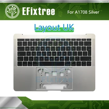 Sudraba Top Lieta A1708 Keyboard UK Ar Top Lieta 2016 2017 Gadā Macbook Pro Retina 13.3