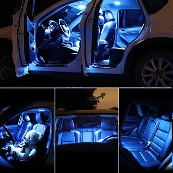 18pc x Nav Kļūda, Auto LED spuldzes Interjera Lasījumā dome Gaismas Komplekts Renault Grand Scenic II 2 MK2 (2004-2009)