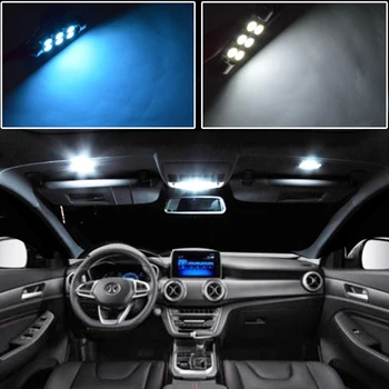 18pc x Nav Kļūda, Auto LED spuldzes Interjera Lasījumā dome Gaismas Komplekts Renault Grand Scenic II 2 MK2 (2004-2009)