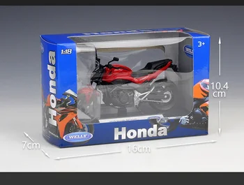 1:18 WELLY Honda 2018 NC750S Ielas Motociklu Lējumiem Mehānisko Zēns Rotaļlietas