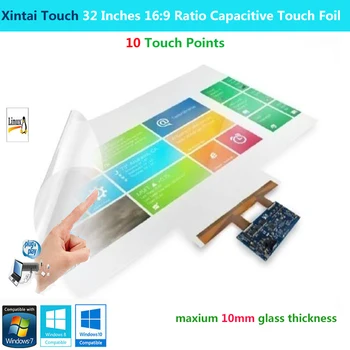 Xintai Touch 32 Collu Touch 10 Punktu Capacitive Multi Touch Folija/Interactive Touch Filmu Touch Kiosks/Galda Utt Plug & Play