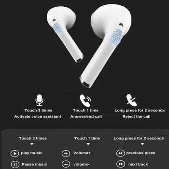 TWS Bezvadu Bluetooth Austiņas Iphone Earbuds Bluetooth 5.1 Austiņas 9D HIFI Stereo ar Mikrofonu Viedtālrunis