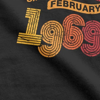 Awesome Kopš februāra 1969 Krekls Vintage 49. Dzimšanas dienu, Man T Krekls Awesome Tīras Kokvilnas ar Īsām Piedurknēm T-Krekli Plus Lieluma Galotnēm
