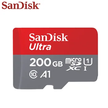Sākotnējā SanDisk Ultra Atmiņas Karti Micro SD Kartes 128GB 200GB 256 GB 400GB SDXC A1 C10 UHS-I TF Kartes Flash atmiņas Karti, Telefona